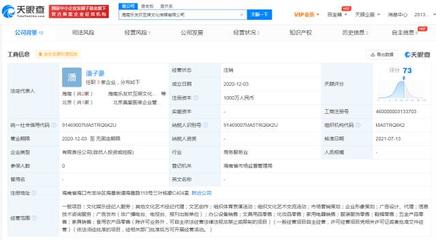李湘海南文化传媒公司注销 成立不足1年